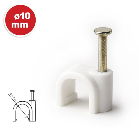 SET 50 BUC CLEME PLASTIC 10MM - ALB [3]