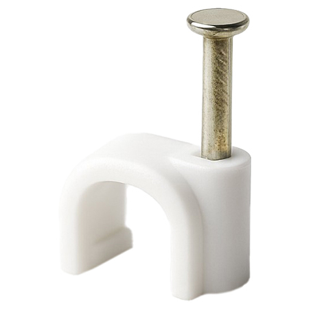 Cleme cabluri - SET 50 BUC CLEME PLASTIC 16MM - ALB