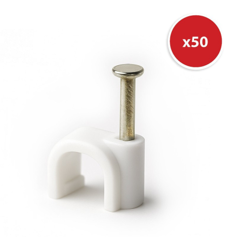SET 50 BUC CLEME PLASTIC 7MM - ALB [2]
