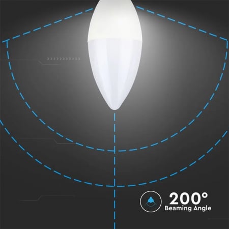Set 6 becuri e14 5.5w 4000k alb neutru V-tac [6]