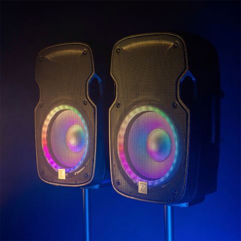 SET BOXE 2X12"/30CM 2X250W RMS 1 ACTIV + 1 PASIV USB/SD/BT/FM [13]