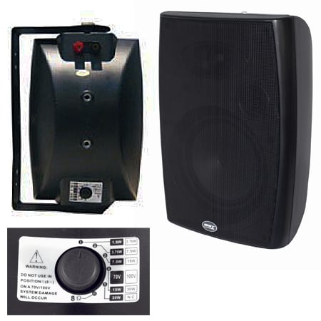 Proiector sunet/boxe 100V - SET BOXE LINIE 5.5" 100V 40W NEGRU BST