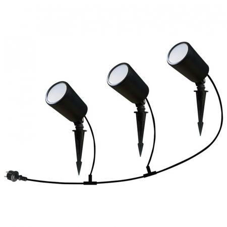 Set corp iluminat led RGB, 3in1, 5.2w, ip65, negru, V-TAC 3015 [1]