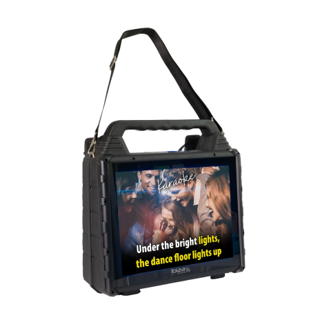 SET PORTABIL KARAOKE CU ECRAN INCORPORAT 14.1" SI 2 MIC WIRELESS [7]