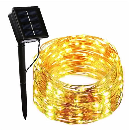 GHIRLANDE LUMINOASE - SIR ILUMINAT CU INCARCARE SOLARA IP44 ALB CALD
