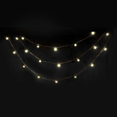 Ghirlanda luminoasa 20becuri x 0,5W , 3 metri, lumina alb cald, protectie IP65, V-TAC [2]
