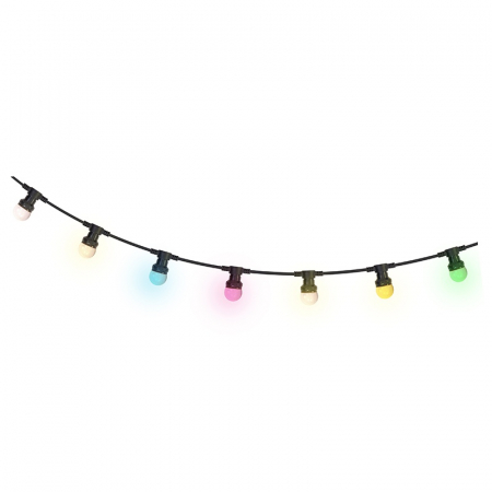 Ghirlanda luminoasa 20becuri x 0,5W, colorare RGB, 10 metri, protectie IP65, Ibiza Light [1]