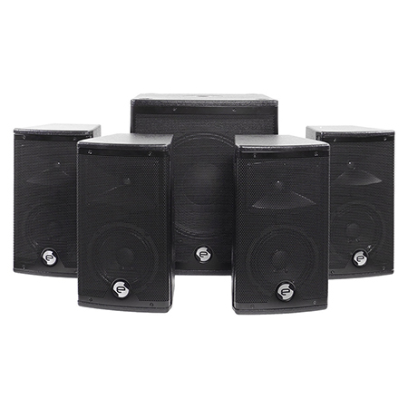 Boxe si Subwoofere profesionale - SISTEM 1 SUBWOOFER ACTIV 270W + 4 SATELITI 12"/30CM 80WX4