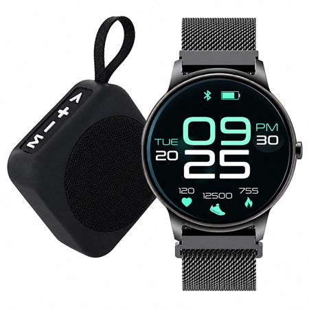 GSM/Tablete/Smartwatch - SMARTWATCH 1.4'' + MINI BOXA PORTABILA