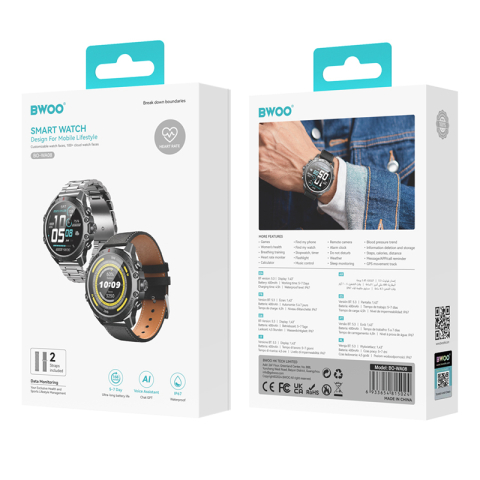 SMARTWATCH AMOLED 1.43'' - NEGRU [7]