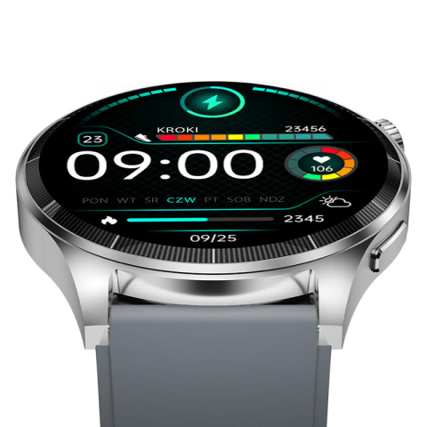 SMARTWATCH GRAND II 1.45'' - ARGINTIU [5]