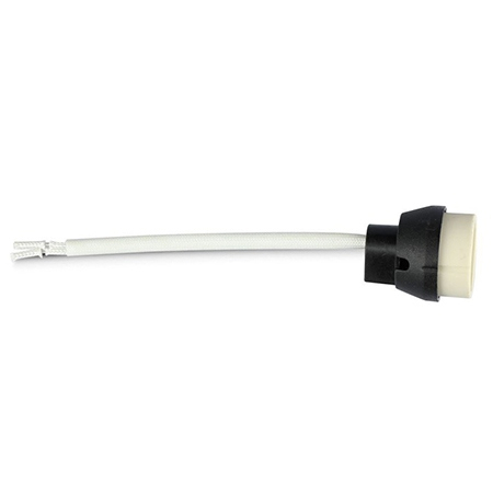 Accesorii Pentru Becuri - SOCLU CERAMIC GU10 CU FIR SILICONAT