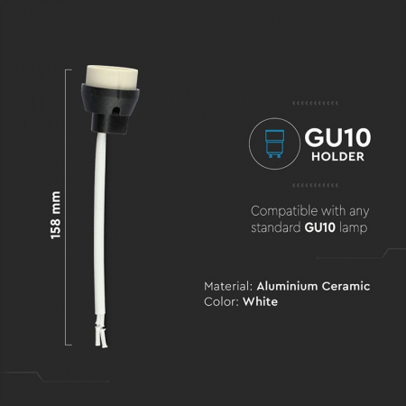 SOCLU CERAMIC GU10 CU FIR SILICONAT [3]