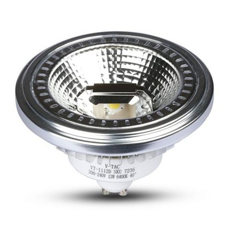 Spoturi De Exterior - SPOT LED GU10 12W AR111 3000K ALB CALD