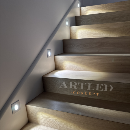 Corp spot de iluminat LED pentru scări, 3W, 4000K, alb neutru, V-TAC 211210 [1]