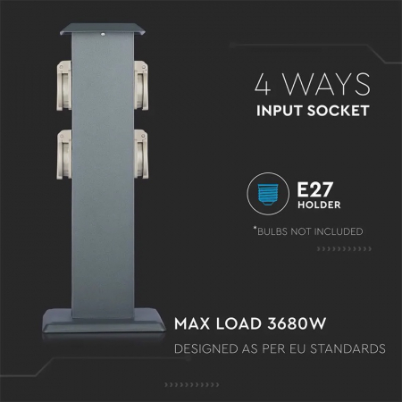 STALP EXTERIOR CU 4 PRIZE IP44 [11]