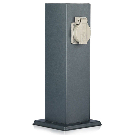 Corp iluminat exterior casa / gradina - STALP EXTERIOR CU PRIZA 2 CAI IP44