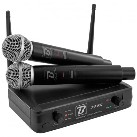 Stație Microfoane 2 UHF Wireless 663.5-682.2MHz | Sunet Clar și Puternic [1]