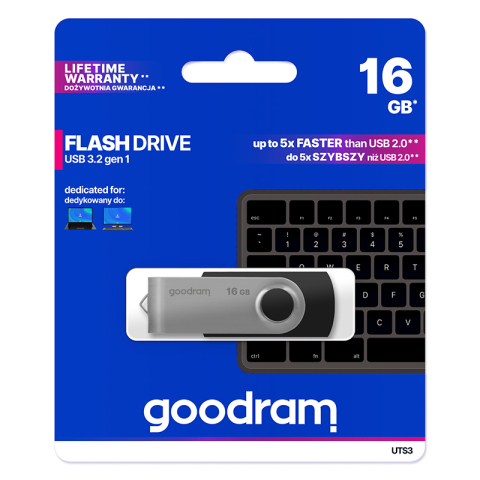 STICK USB 3.0 16GB GOODRAM - NEGRU [5]