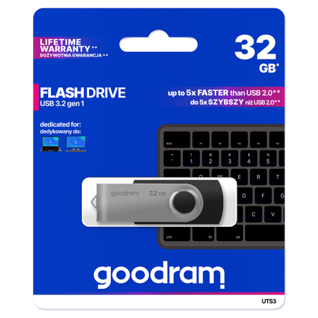 STICK USB 3.0 32GB GOODRAM - NEGRU [1]
