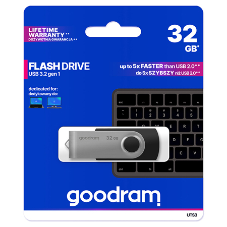 Diverse - STICK USB 3.0 32GB GOODRAM - NEGRU