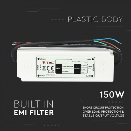 SURSA ALIMENTARE BANDA LED 12V 12.5A 150W IP67 [5]