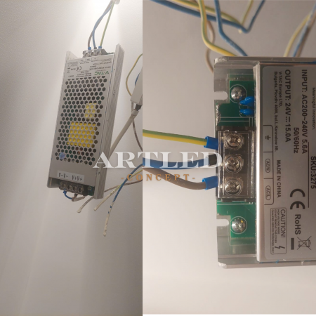 Sursa alimentare banda led 24v 360w 15a ip20 V-tac [1]