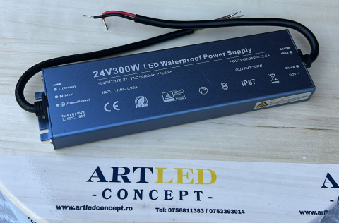 Sursa de alimentare IP67, 300W, 24V, 4.2A, 5 Ani Garantie - ARTPRO [1]