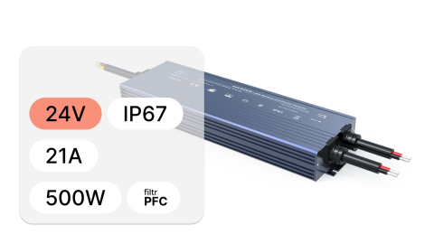 Sursa de alimentare IP67, 500W, 24V, 21A, 7 Ani Garantie [1]