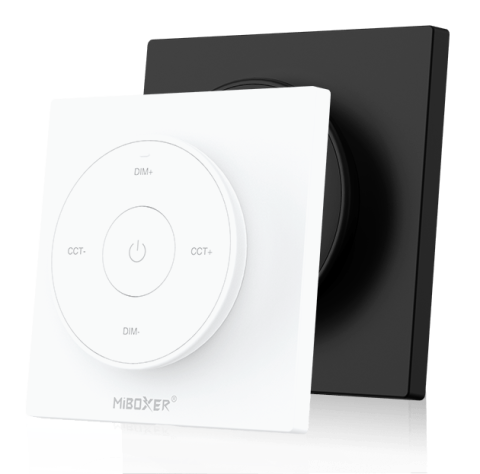 Telecomandă rotundă K2 Monocolor/CCT Perete 1 zonă RF Alb sau Negru MiBoxer [3]
