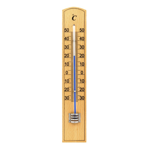 TERMOMETRU DE INTERIOR / EXTERIOR LEMN 20CM [1]