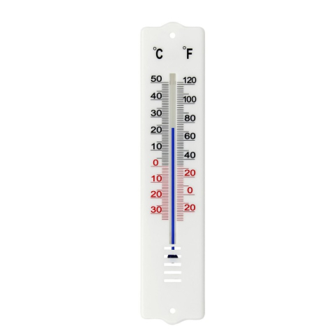 TERMOMETRU DE INTERIOR / EXTERIOR PLASTIC 20CM - ALB [1]