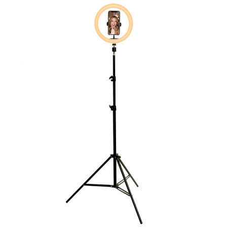 TREPIED SELFIE CU LAMPA CIRCULARA LED 5W 10''/25CM [1]