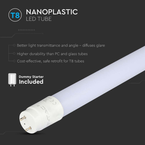 TUB LED T8 12W 90CM 6500K ALB RECE [5]