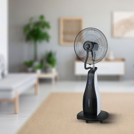 VENTILATOR CU PULVERIZARE CU REZERVOR 3.2L 80W - ALB/NEGRU [3]