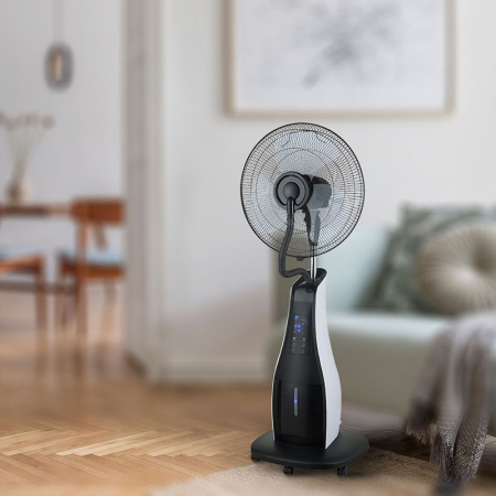 VENTILATOR CU PULVERIZARE CU REZERVOR 3.2L 80W - ALB/NEGRU [4]