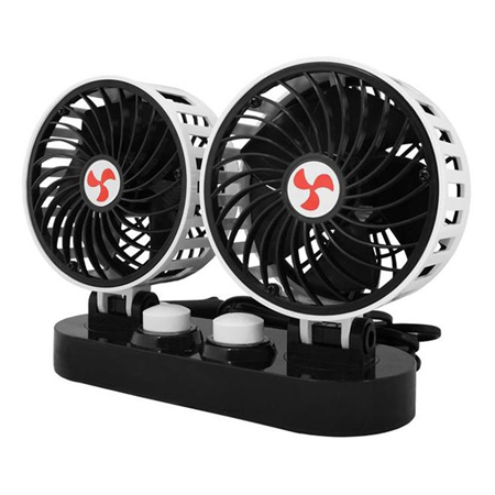 Accesorii Auto - VENTILATOR DUBLU AUTO 2X5" 24V