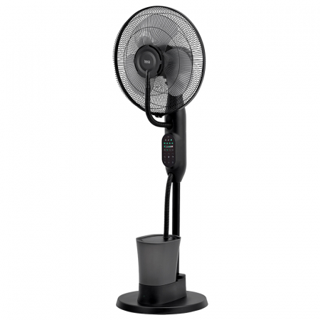 Ventilator cu pulverizare Teesa TSA8067, 3 viteze, 3 setari volum de ceata, Temporizator, Oscilatie automata, 5 Roti de transport (Negru) [6]