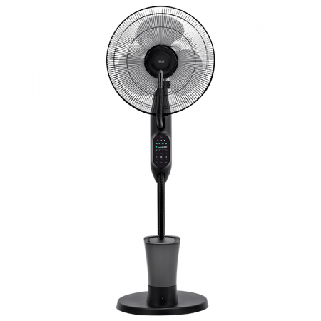 Ventilator cu pulverizare Teesa TSA8067, 3 viteze, 3 setari volum de ceata, Temporizator, Oscilatie automata, 5 Roti de transport (Negru) [3]