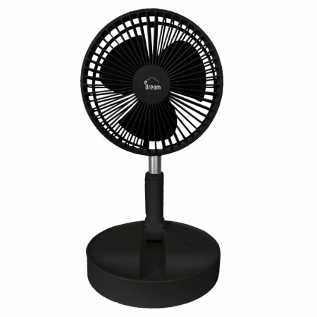 VENTILATOR PORTABIL CU ACUMULATOR - NEGRU [2]