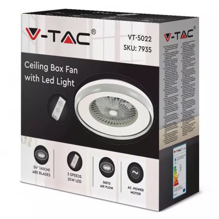 VENTILATOR TAVAN 45W ILUMINARE 3IN1 + TELECOMANDA [2]