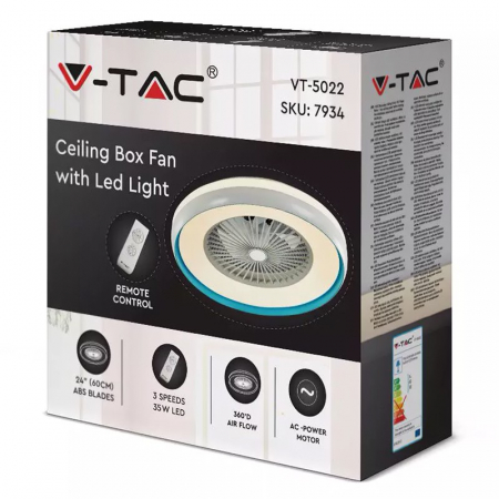 VENTILATOR TAVAN 45W ILUMINARE 3IN1 + TELECOMANDA [2]