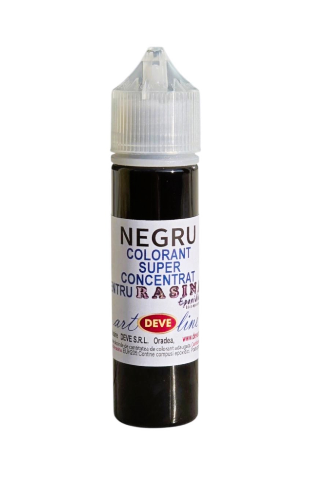 COLORANT SUPERCONCENTRAT PENTRU RASINA EPOXIDICA - NEGRU60 ML CU PICURATOR [1]