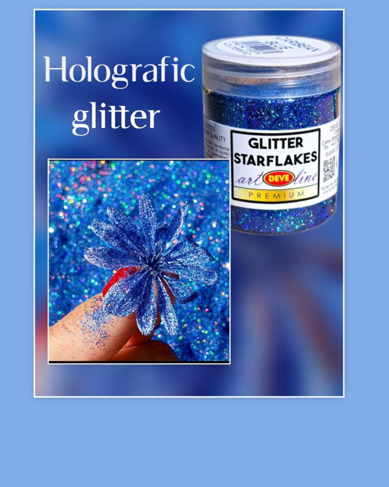 GLITTER HOLOGRAPHIC - CARIBEAN BLUE 50 GR [2]