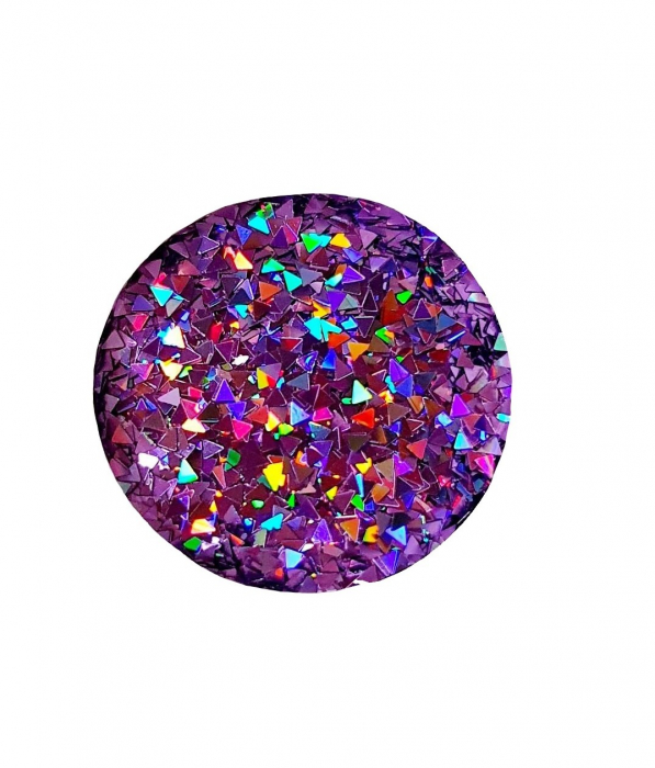GLITTER HOLOGRAPHIC TRIUNGHI - VIOLET 10 GR [2]