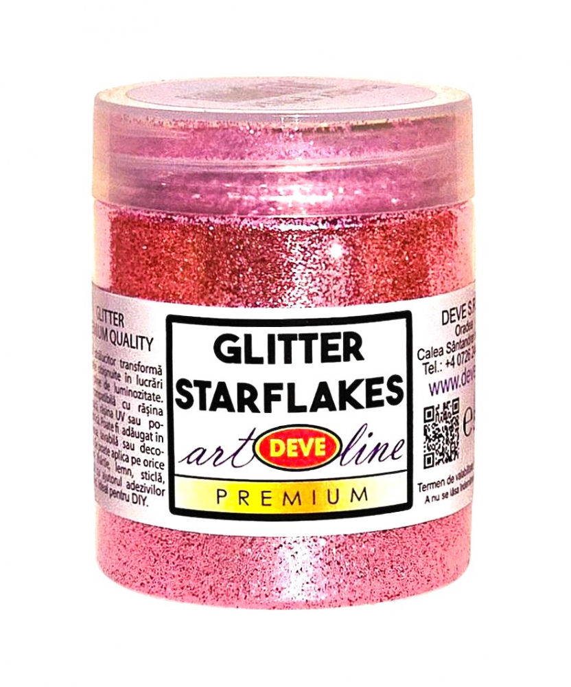 GLITTER STARFLAKES - BABY PINK 50 GR [2]