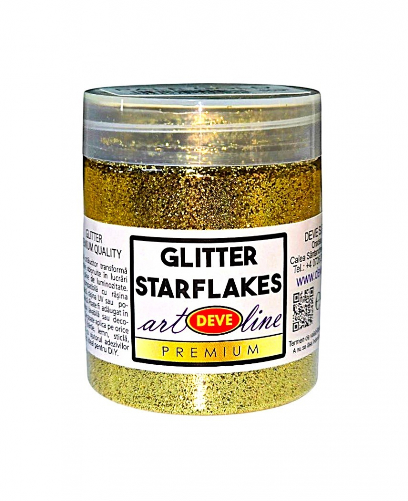 GLITTER STARFLAKES - PALE GOLD 50 GR [2]