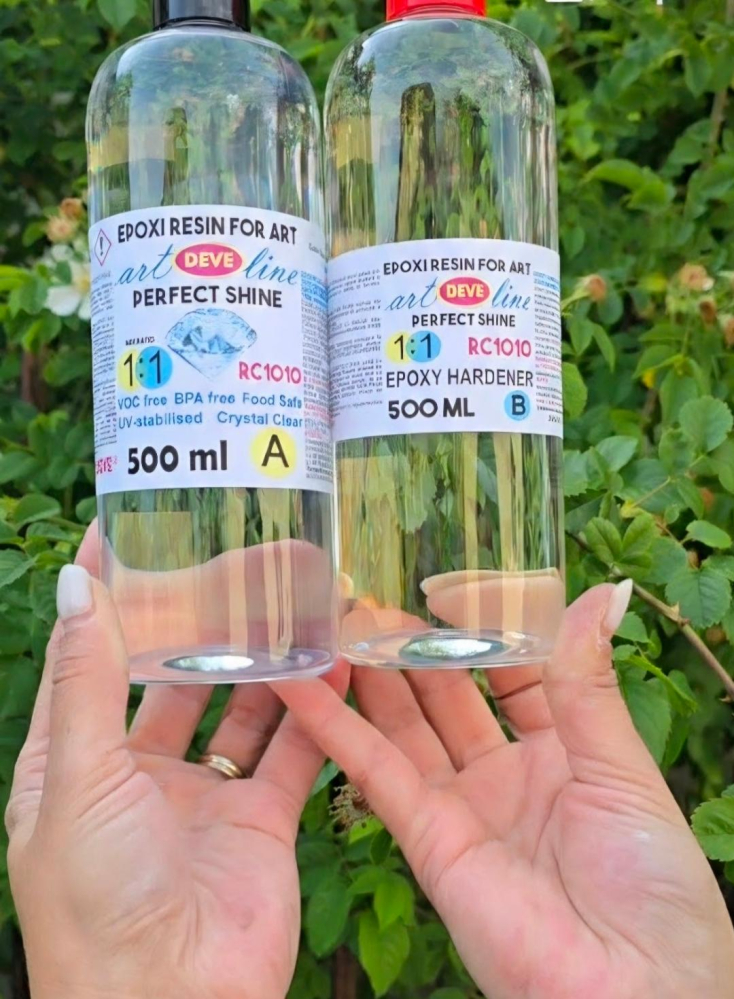 RASINA EPOXIDICA TRANSPARENTA CRYSTAL CLEAR 1:1 - 500 ML + 500 ML [2]