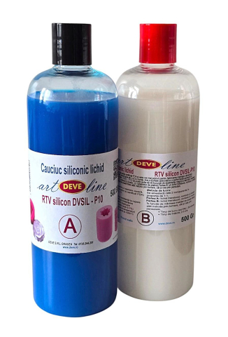 SILICON PENTRU MATRITE - CAUCIUC SILICONIC LICHID DVSIL10 - 1000 GR