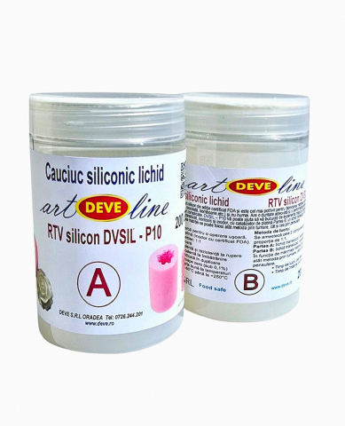 SILICON PENTRU MATRITE - CAUCIUC SILICONIC LICHID DVSIL10 - 400 GR